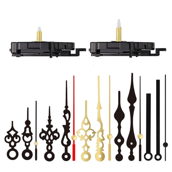 HONCLL 2 Pack Pendulum Clock Movement Mechanism Kits with Clock Hands Set Repair Parts