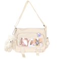 thumbnail image 1 of Bolso bandolera Harajuku con cierre de cremallera para mujer, 1 of 5
