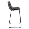 thumbnail image 2 of Smart Barstool Black Barstool, Transitional Style, Plush and durable faux leather fabric, Plywood, Indoor Bar, 2 of 5
