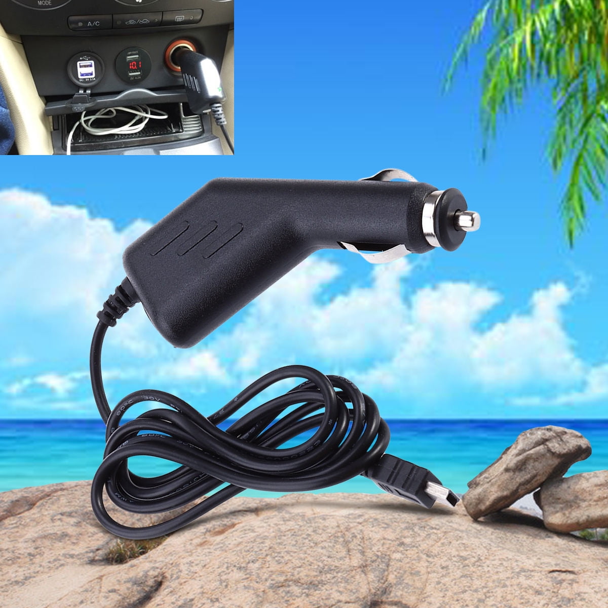 OUNONA 1Set USB Car Charger Car Lighter Adapter for GPS Users