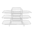 thumbnail image 2 of 3 Layer Fryer Rack, Heat Resistant Uniform Heating Stainless Steel Stackable Grill Rack Dehydration Shelf  for Household Use, 2 of 7