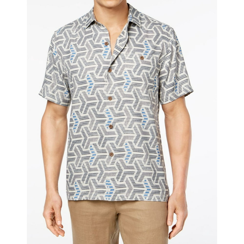 Tommy Bahama - Tommy Bahama Mens Large Button Down Printed Shirt ...