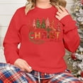 thumbnail image 4 of Ounisa Christmas Sweatshirts for Women Tis the season Christmas Outfits Merry Christmas Lightweight Pullover Christmas Tree Christmas Gifts Merry Christmas Letter Graphic Tops, 4 of 7