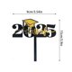thumbnail image 4 of 5 Piece Set of Black and Gold Glitter 2025 Graduation Hat Paper Cupcake Decorations for The Class of 2025 Graduation Hat Acrylic Cake Card Selection for The Class of 2025 Graduatio, 4 of 8