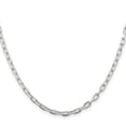 thumbnail image 3 of 925 Sterling Silver 3.5mm Long Link Cable Chain Necklace Pendant Charm, 3 of 9