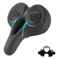 thumbnail image 1 of jinwen Mountain Bike Seat Non Slip Shock Absorbing Widen Thickened Long Distance Riding Blue, 1 of 5