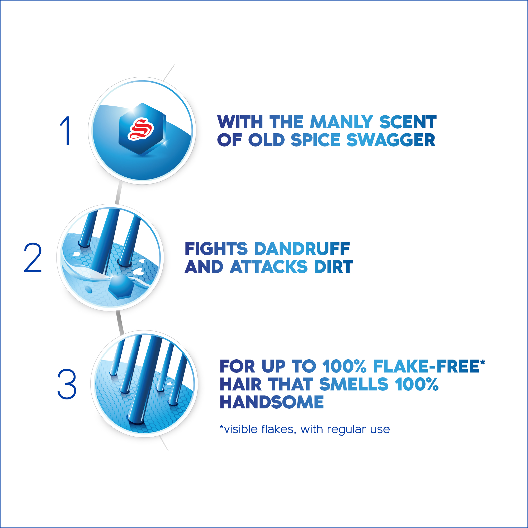 Head and Shoulders Old Spice Swagger 2-in-1 Anti-Dandruff Shampoo + Conditioner for Men 32.1 fl oz