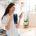 thumbnail image 5 of Yayeee 30oz Stainless Steel Tumbler with Straw and Handle Double-Wall Insulated Travel Water Bottle, Blue Planet, 5 of 8