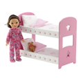 thumbnail image 3 of Litera para muñecas Emily Rose, 14 pulgadas, rosa/blanco con ropa de cama, 3 of 7