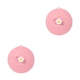 thumbnail image 1 of Bearachild Tapa de olla para hornear resistente a la temperatura, cuenco para horno, cubierta para placa de sartén, de cocina, utensilios Rosado 2piezas, 1 of 6
