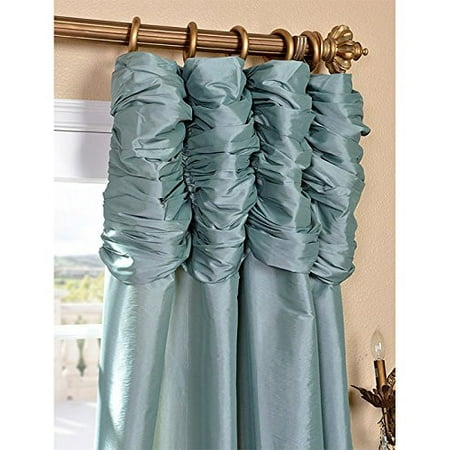 Half Price D Ptch 5 96 Ru Ruched Faux Silk Taffeta Curtain Half Price D Ptch 5 96 Ru Ruched Faux Silk Taffeta Curtain Robins Egg