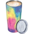 thumbnail image 2 of Colorful 20oz Tumbler, Rainbow Stainless Steel Travel Coffee Mug with Lid Straw, Colored Thermal Cup Water Bottle Multicolor Double Wall Vacuum Insulated Coffee Cup for Hot and Cold Drinks, 2 of 7