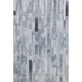 thumbnail image 2 of Addison Rugs Mayfield Premium Machine Washable Transitional Stripes Blue Rectangle Rug, 10' X 14' Machine Washable Transitional Stripes Blue Oversized Sherpa Throw Blanket, 2 of 7