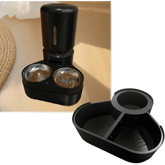 Raised Base/Stand Compatible with PETLIBRO Automatic Intelligent Feeder, 5-inch Raised Base, Non-Slip Lifting Platform, Automatic Intelligent Feeder Stand (Black)