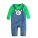 thumbnail image 2 of Super Mario Bros Baby Cosplay Crawling Suit Romper Jumpsuit Mario Luigi Cosplay Costume Hat Set V, 2 of 3