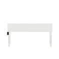 thumbnail image 3 of Orlando King Modern Wood Panel Headboard in White, 3 of 5