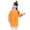Orange, variant on HNMKIU Long Sleeve Artist Apron Smock for Girls Painting with Front Pocket Red,120/大码