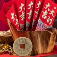 thumbnail image 3 of 100Pcs 2.4cm Retro Chinese Feng Shui Coins Ching Divination Coins Luck Success Prosperity Coins for Home (Random Style), 3 of 3