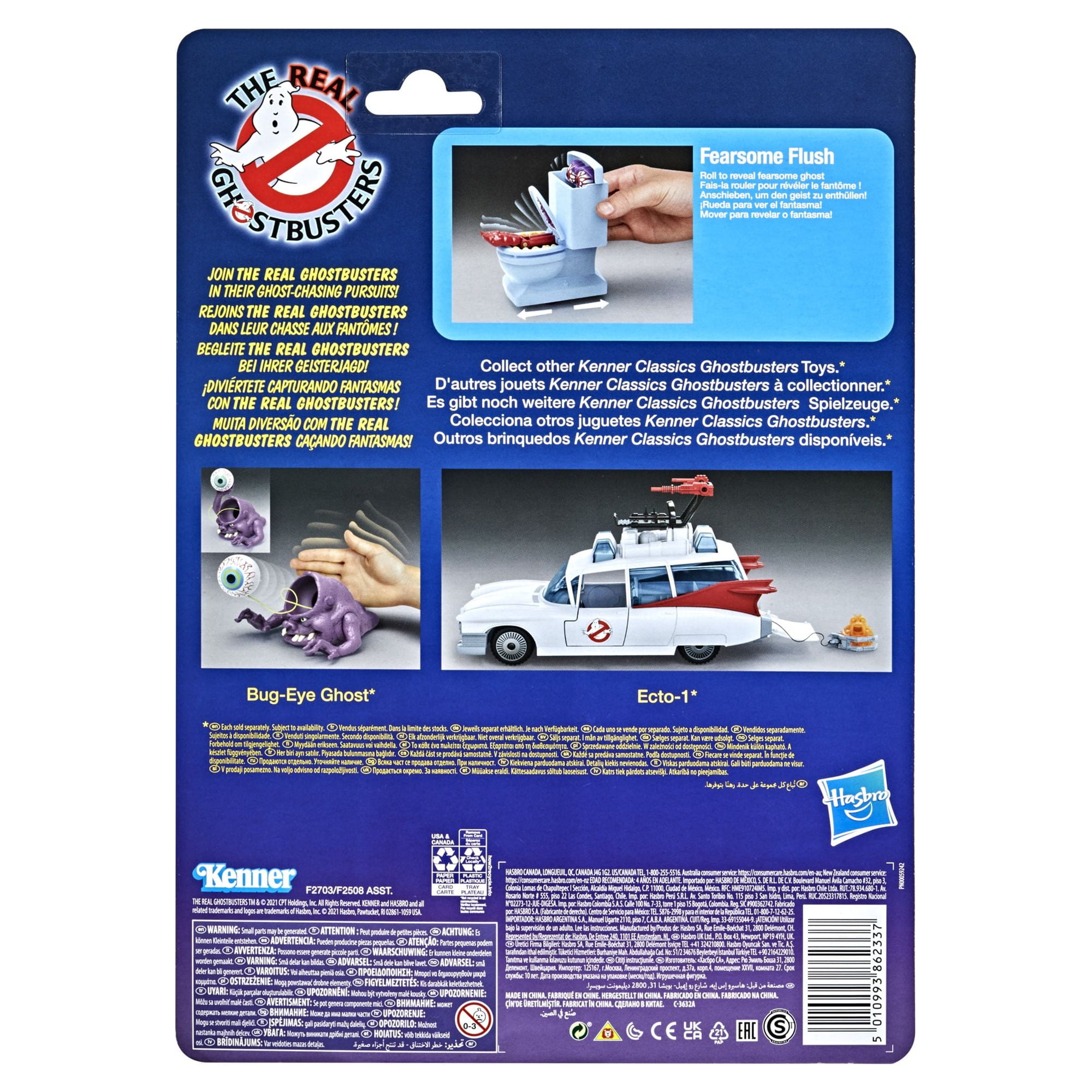 Ghostbusters Collectible Fearsome Flush Ghost Child 4 Years & Up, 100% Ghosts Multicolor