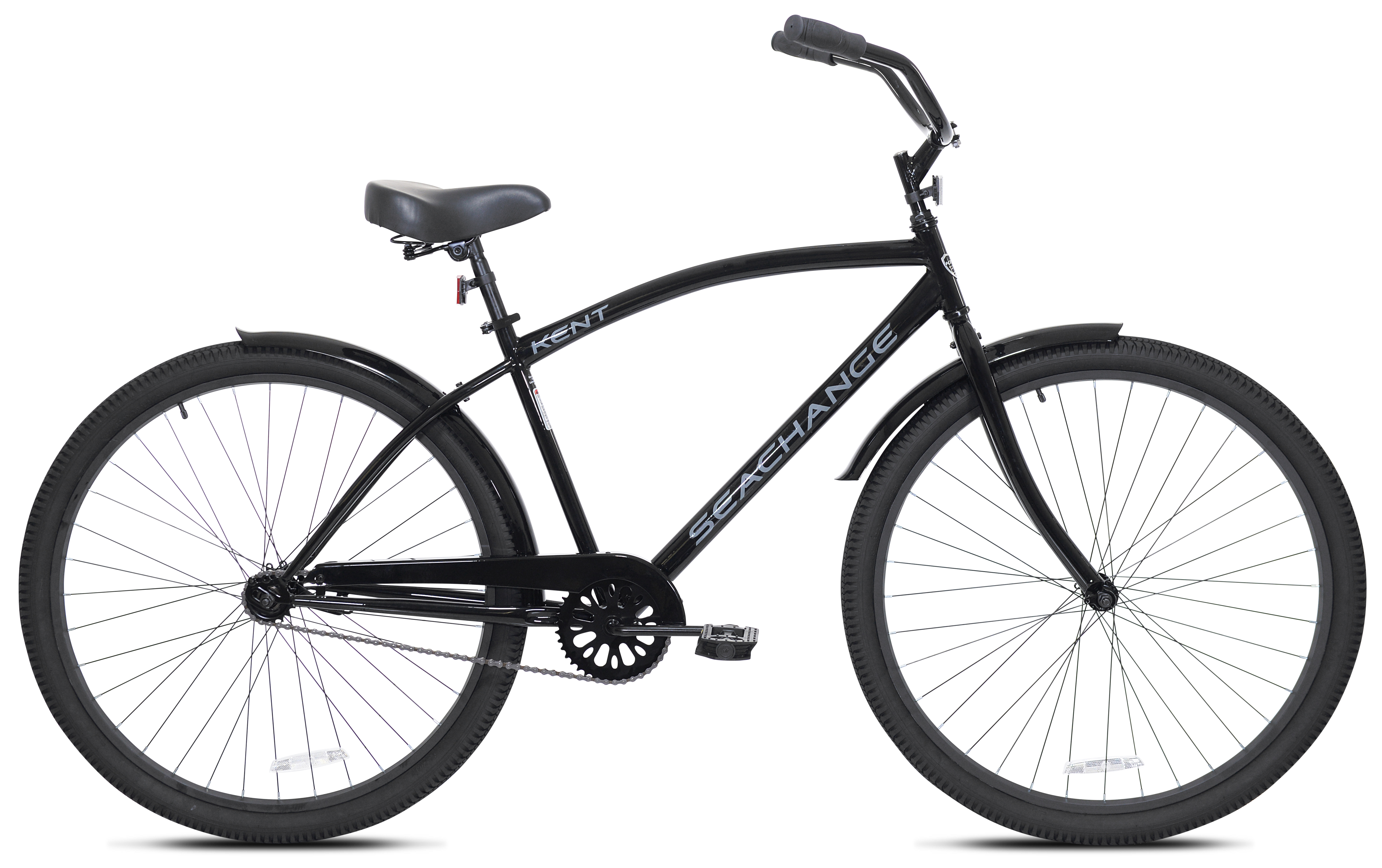 29" Kent Bicycle Men's Seachange Beach Cruiser Bicycle, Black