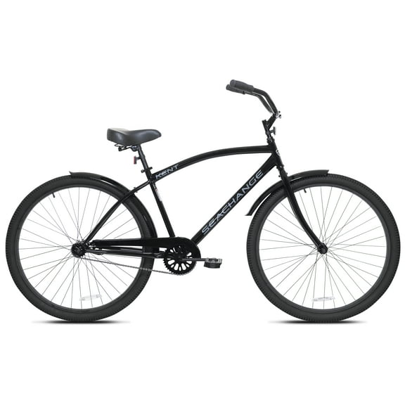 29" Kent Bicycle Men's Seachange Beach Cruiser Bicycle, Black