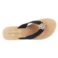 thumbnail image 2 of Womens Tommy Hilfiger Rayce Jewel Flower Flip Flops - Black Multi, 2 of 7