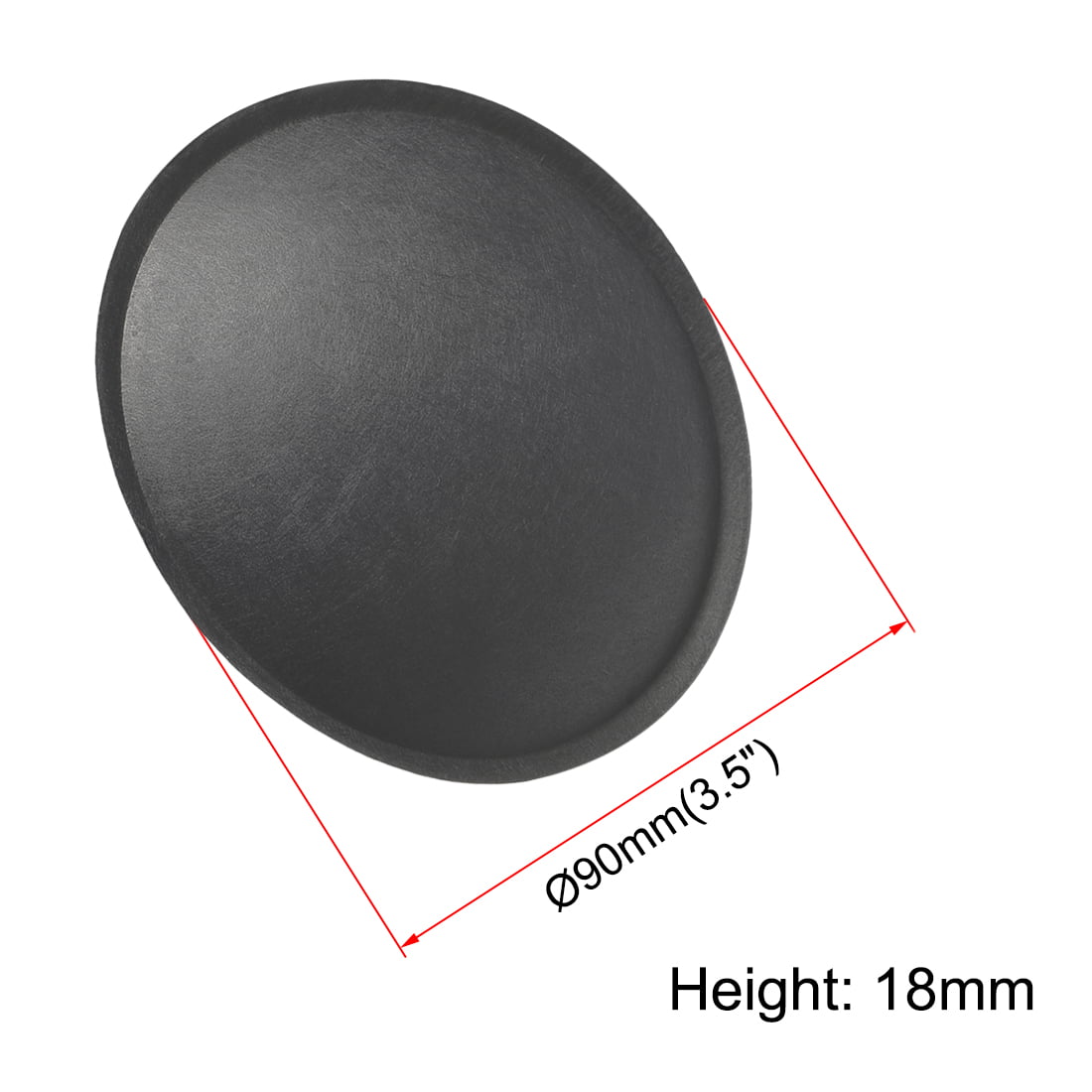 Fielect 4pcs Speaker Dust Cap 120mm/4.72inches Diameter Subwoofer Paper Dome Coil Cover Caps 