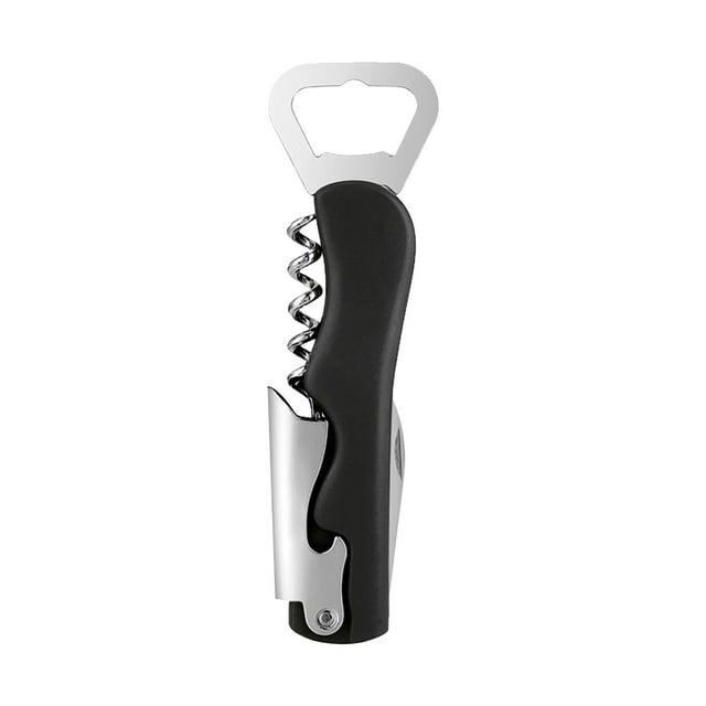 Fesfesfes Household Wine Opener Set Multi Function Corkscrew with Foil Cutter Rustproof Steel for Red White Wine Bottles Kitchen Bar