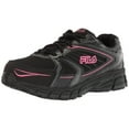 thumbnail image 2 of Fila womens Memory Reckoning 8 Slip Resistant Steel Toe Running Shoe BLK/BLK/KOPK, 2 of 2