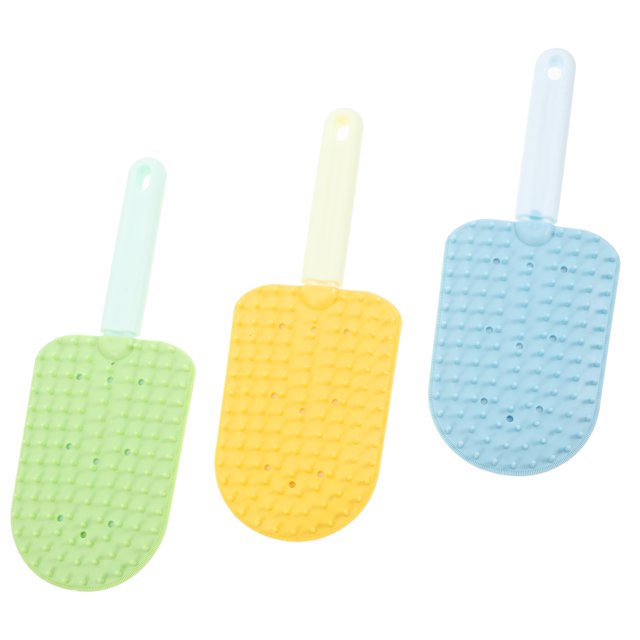 LABSERRON 3Pcs Dual Sided Cat Brush for Shedding with Comfortable Handle and Multi Comb Set