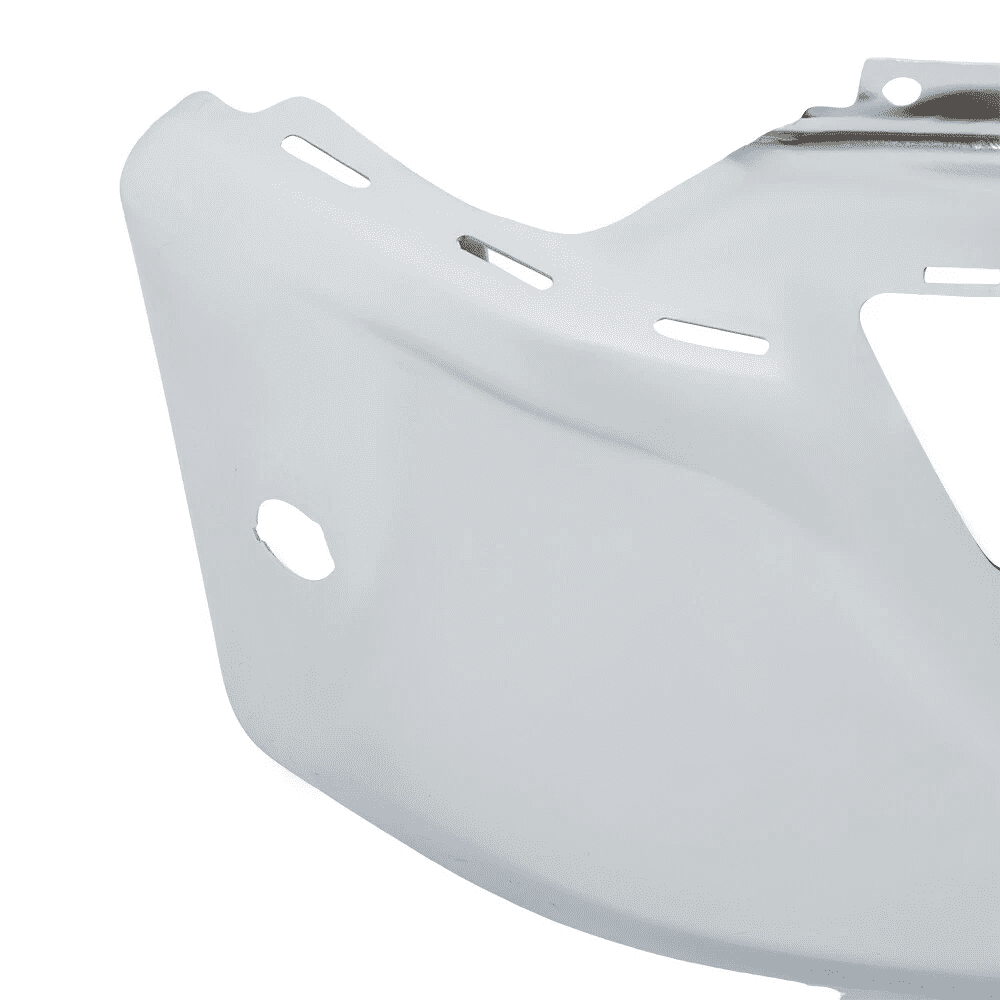 Top Gear Motors Front Bumper for Ford F-150 2021–2023 Chrome Steel with 6 Parking Sensor Holes Replacement Assembly