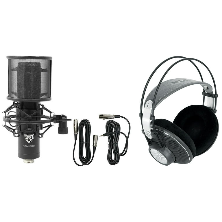 AKG K612 PRO Reference Studio Headphones+Condenser Recording