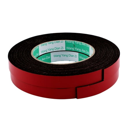 2 Pcs 1.5CM Width 5M Length 2MM Thick Dual Sided Sealing Shockproof Sponge Tape