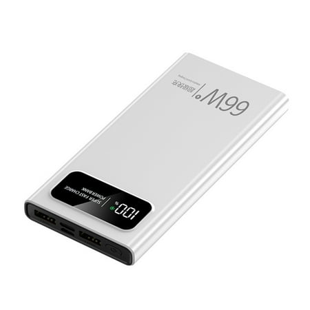 66W Mobile Power Adapter 20000/30000/40000mA PD3.0 20W Two-way Fast Charging Battery Charging for Students Travelers