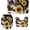 Sunflower Leopard Print, variant on 3 Pieces Bathroom Rugs Set, Black Leopard Print, Toilet Seat Cover+ Contour Mat+ Flannel Bath Rug, Bathroom Decor
