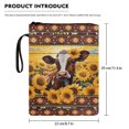 thumbnail image 6 of HELLHERO Book Club Gifts Paperback Book Cover with Waterproof Polyester Fabric Reusable Zipper Paperbacks Hardcover Notebook Bible Journal Textbooks for Books Lovers 11.42 x 8.66 Inch, 6 of 6