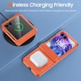 thumbnail image 4 of Oupeigar para Motorola Razr 2024 Ultra/60 Pro Funda Tipo Armadura, Protector de Pantalla Integrado y Protección de Bisagra a Prueba de Golpes Funda para Smartphone Todo Incluido-naranja, 4 of 8