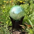 thumbnail image 4 of Achla Designs 6 In Gazing Glass Globe Sphere Garden Ornament, Light Green, 4 of 5
