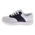 thumbnail image 3 of French Toast Boys Girls School Shoes, White Navy, Size: 12, 3 of 7