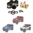 thumbnail image 3 of Brass Extended Wheel Hub Adapter Axle Counterweight for Axial SCX24 JLU Deadbolt C10 Upgrades, 3 of 5