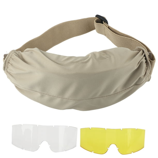 Gafas de exterior a prueba de explosiones, gafas de seguridad con lentes intercambiables para caza y escalada, color caqui