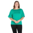 thumbnail image 5 of Plus Size Short Sleeve Dolman Style Top, 5 of 10