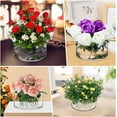 thumbnail image 6 of Luniquz Acrylic Floral Centerpiece for Dining Table Decorations Wedding Round Flower Vase Centerpiece Vases for Table Low Flower Holder with Holes for Home Birthday Party, 6 of 7