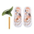 thumbnail image 4 of Calcetines de reflexología para principiantes, herramientas de de punto de acupuntura, área de reflexión, suaves con bolígrafo, calcetines con pequeño verde, 4 of 8