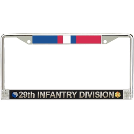 29th Infantry Division Kosovo Veteran Service Ribbon License Plate Frame