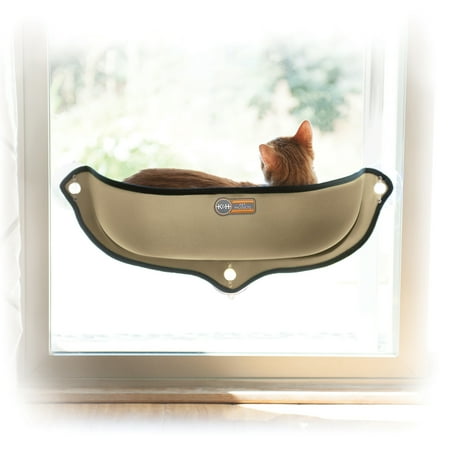 UPC: 0655199091911 | K&H Pet Products EZ Mount Window Bed Kitty Sill Tan 27 X 11 X 6 Inches