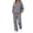 Gray, variant on Womens Striped Sweatsuits 2 Piece Outfits Cozy Warm Long Sleeve Pullover Sweatshirt with Pockets Wide Leg Sweatpants with Pockets Retro Casual Tracksuits Travel Airport Workout Set Red S