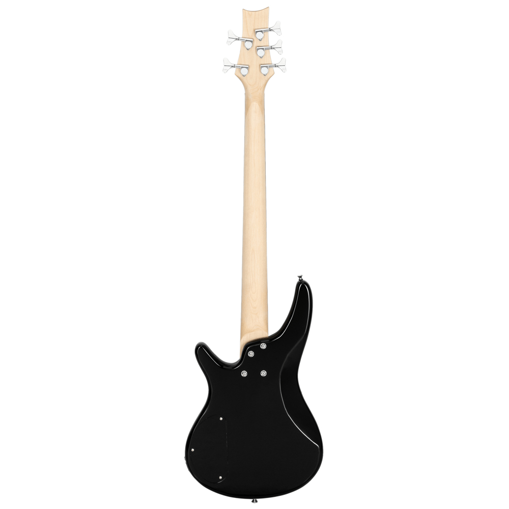 Tcbosik Electric Bass Guitar 5 Strings, Full Size Electric Bass for Adults with Bag, Strap, Plectrum, Amp Wire and Wrench Tool, Sunset Color