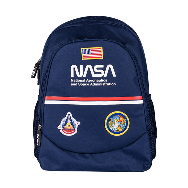 Mochila Escolar TechZone NASA diseño Retro Dos Amplios