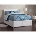 thumbnail image 2 of Pemberly Row Full Storage Wood Platform Bed with Matching Footboard in White, 2 of 8